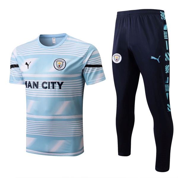 Camiseta Manchester City Conjunto Completo 2022-2023 Azul